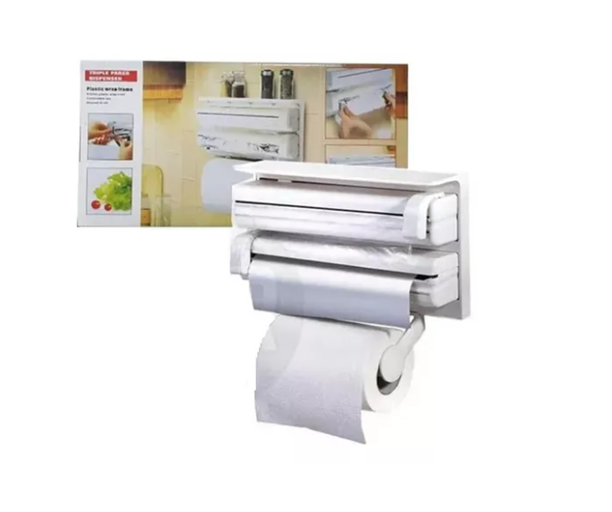 Dispensador Triple Papel De Cocina