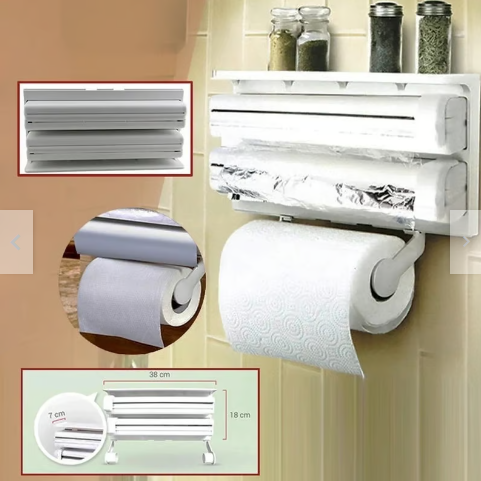 Dispensador Triple Papel De Cocina